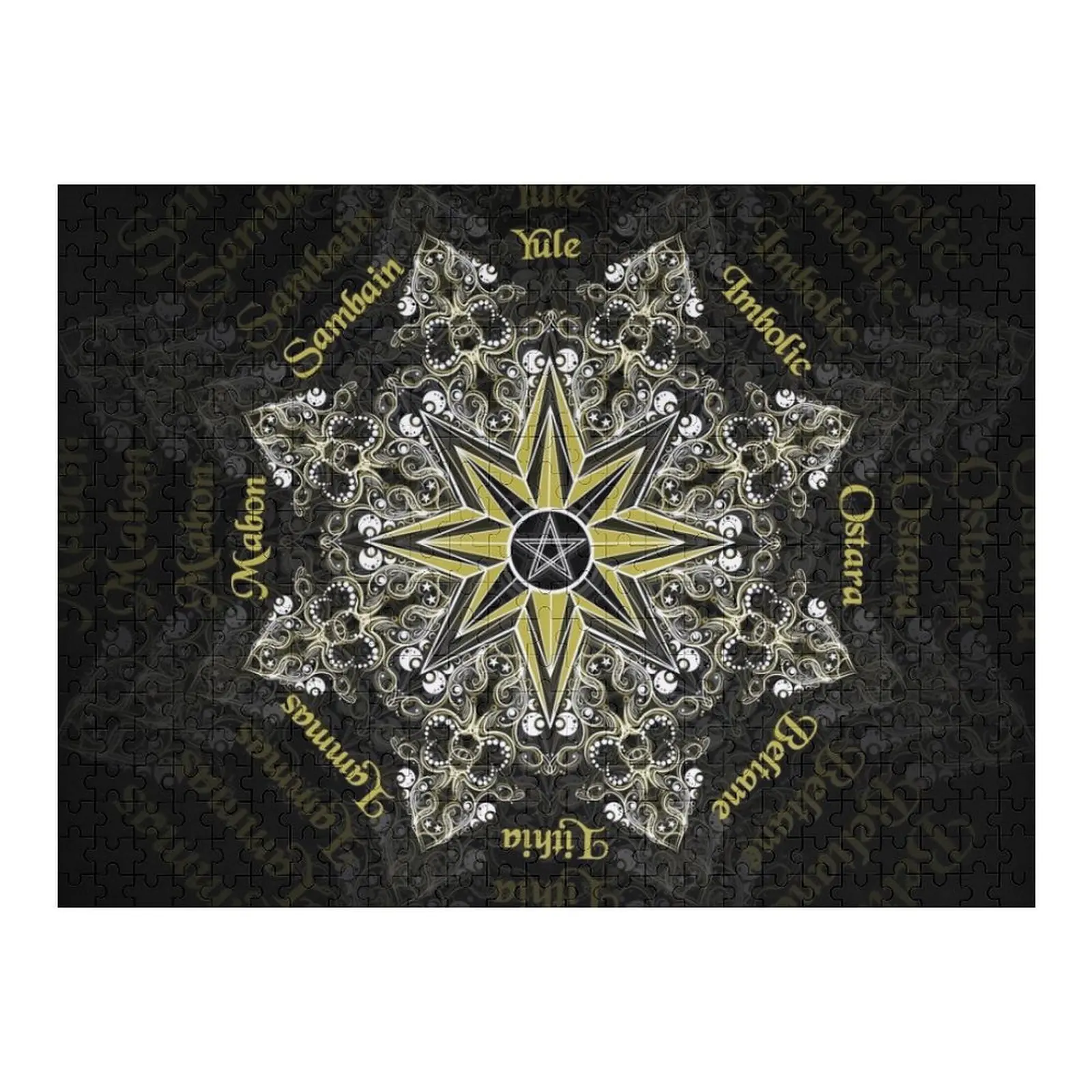 

Колесо года Викка/язычные головоломки, игрушки для детей, деревянные композиции для детей, головоломки