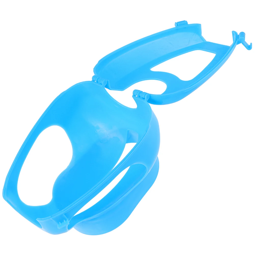 

Pigeon Retainer Fixed Holder Blue Plastic Durable Injection Feeding Supplies Pigeon Stand Bird Cage Accessory Hollow Frame