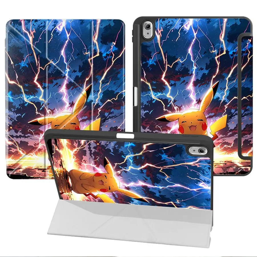 Чехол для планшета P-PokemonS Cool Pika C-ChuS для Samsung Galaxy Tab S7+ S8+ 12.4 дюйма, A11 Plus, S9 FE, S9+, S10+, S6 Lite 10.4 дюйма
