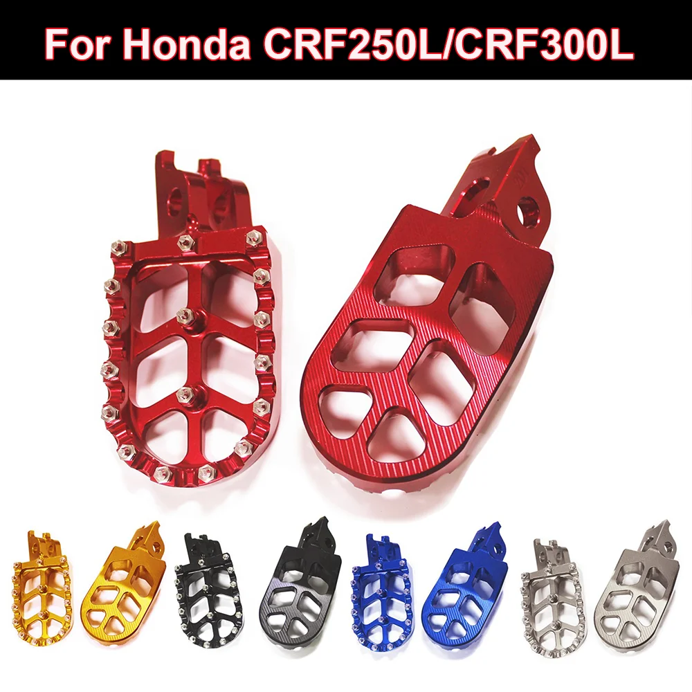 

CNC Foot Pegs Rests Pedals Footpegs For Honda CRF300L CRF300 CR125 CR250 CRF150R CRF250R CRF450R CRF250L CRF1000L AFRICA TWIN