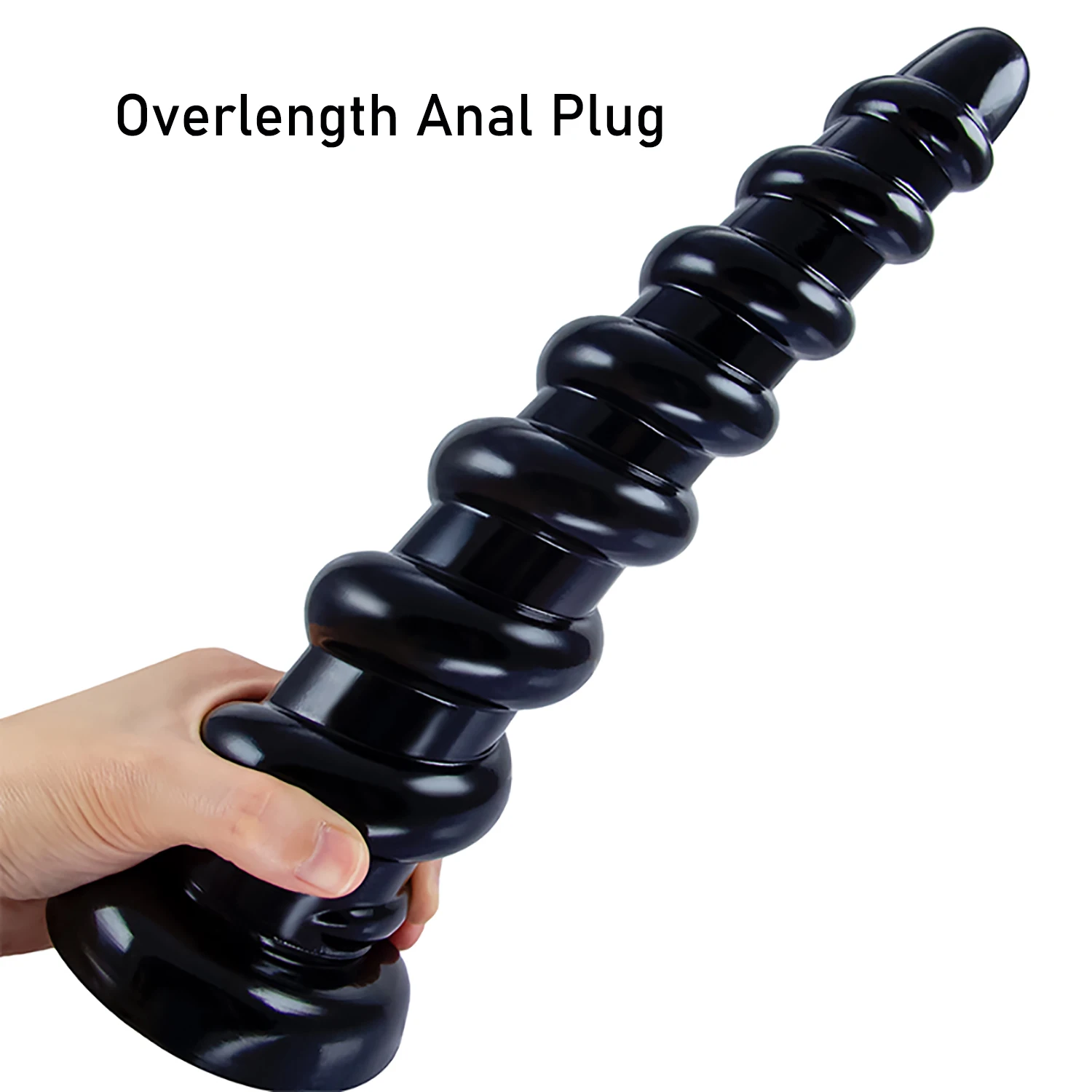 Overlength Anal Plug Dildos Stimulate Anus Vagina Soft Butt Plug Masturbator with Suction Cup Long Anal Dilator Penis Sex Toys