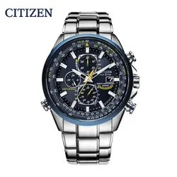 CITIZEN Horloges voor heren Blue Angel Reloj Hombre Quartz Luxe schokbestendig roestvrij staal Dual Display Automatische tijdhorloges