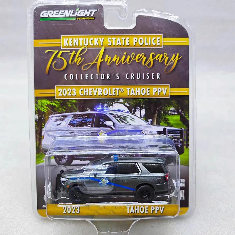 

Greenlight 1:64 2023TAHOE PPV Kentucky State Police Car 75th Anniversary Series Diecast Model Alloy Car Child Christmas Gift