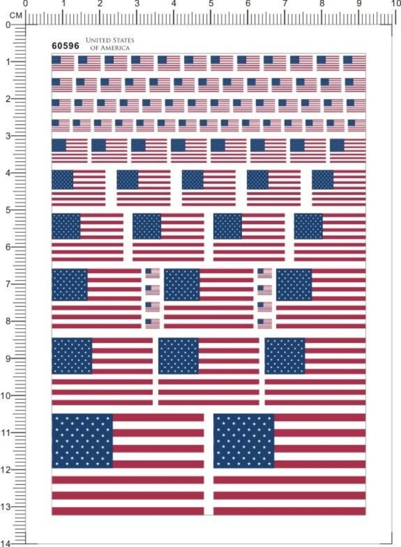 

Decals USA American Flag for Model Kits 60596