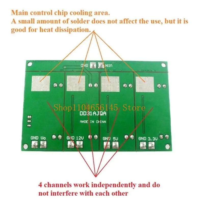 

5asd Programmable Multiple Channel Power Supply Module with 3.3V/5V/12V Adjustable Output Converter Regulator Module