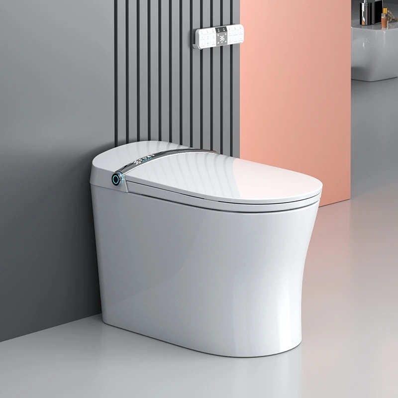New Smart Toilet Model-Heated Seat Rear Washing Radar Sensor Auto Flush P-trap Remote Control Included Factory Supply