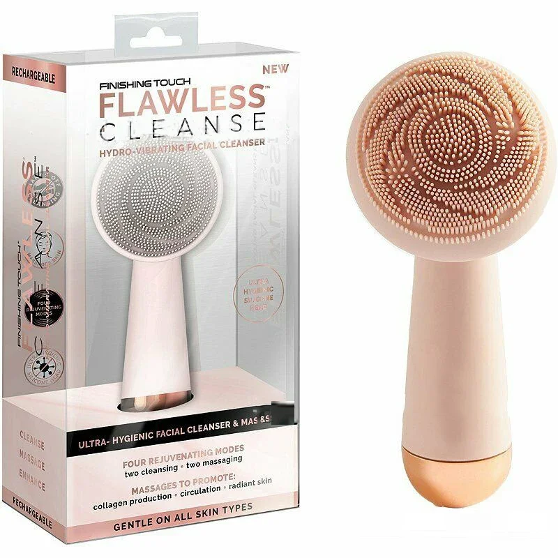 Household Portable Electric Facial Cleaner Deep Pore Cleansing Silicone Vibration Massager Brush Rechargeable Cleansing Device
