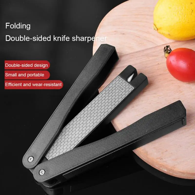 Portable Knife Sharpener Pocket Sharpener Knife Sharpening Stone Knives Sharpener Whetstone Outdoor Camping Supplies