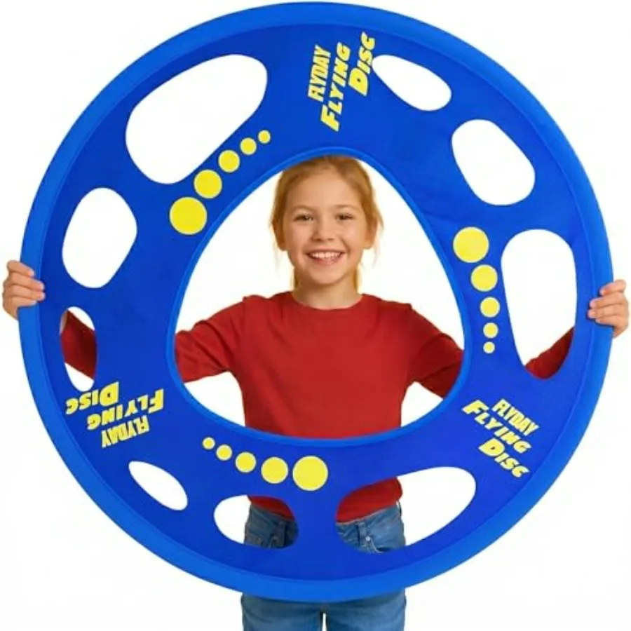 

Giant Flying Disc Soft, Foldable and Floats in Air - Encourage Outdoor Play and Family Fun - Great for,Parent-Child Interaction