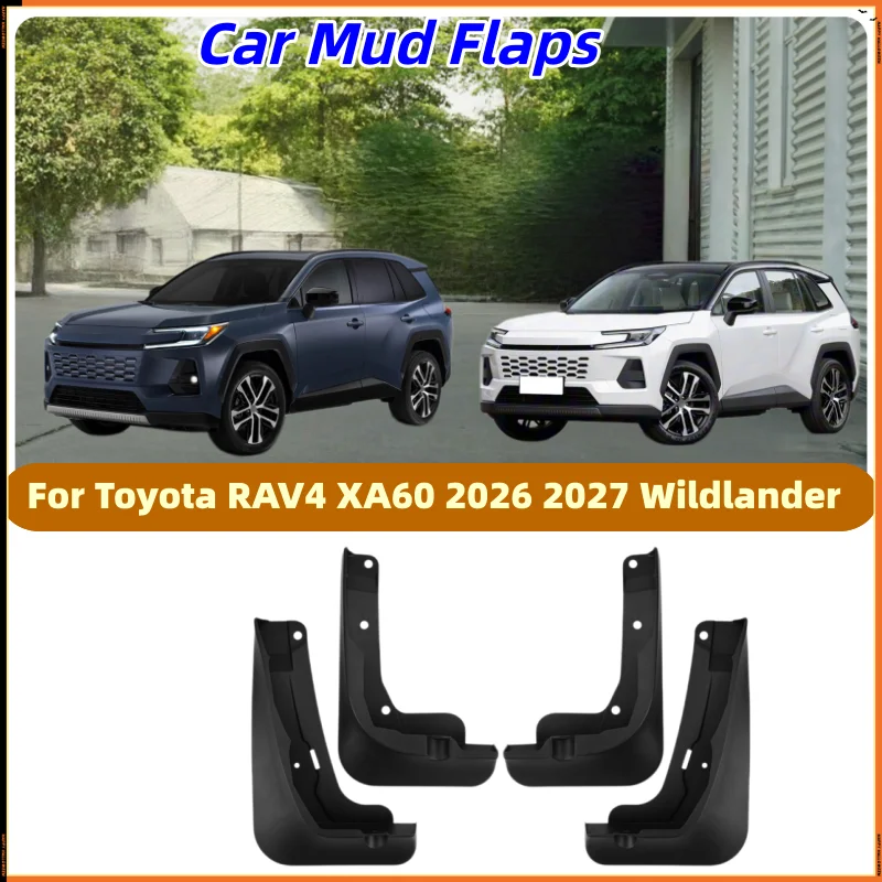 Mud Flaps Splash Guards For Toyota RAV4 XA60 Wildlander 2026 Front Rear Fender Mudguards Auto Exterior Parts