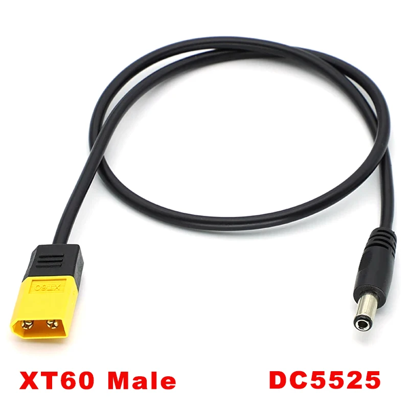 

XT60 Male to DC 5.5mm X 2.5mm Male plug connector DC5525 Power Adapter Cable Cord for TS100 TS101 Pine Electric Soldering Iron