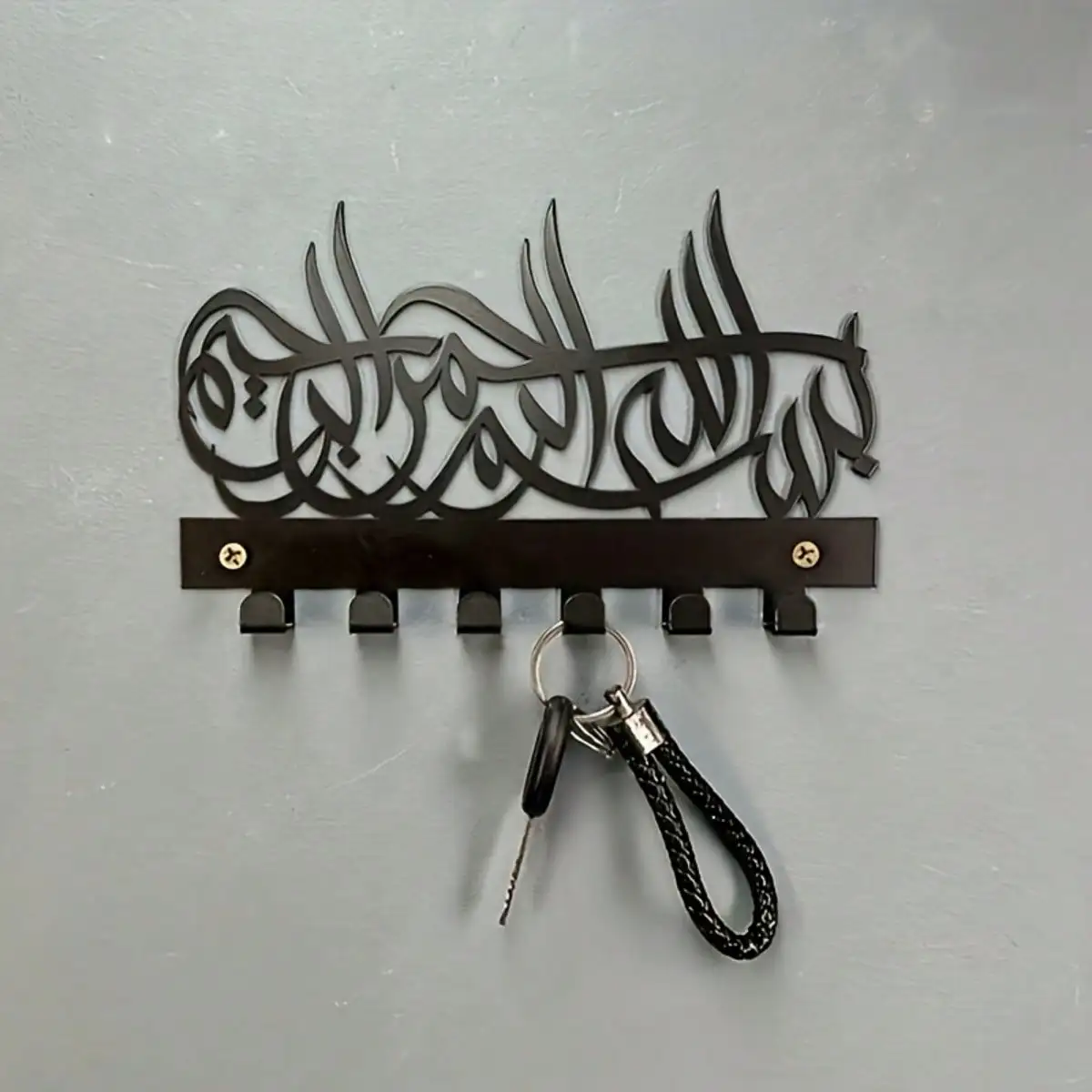 CIFBUY 6Pcs Metal Decorative Wall Waterproof Rust Proof Durable Non Fading Key Accessory Organizer Sturdy Storage Hanging Decor