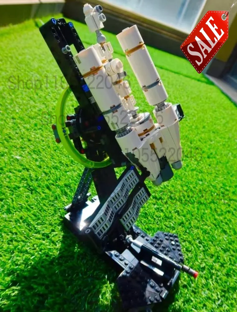 2026 New Project Interstellar Spaceship Building Blocks Set 830PCS Sci-Fi Space Vehicle Brick Desktop Decor Gift for Adult Fan view 6