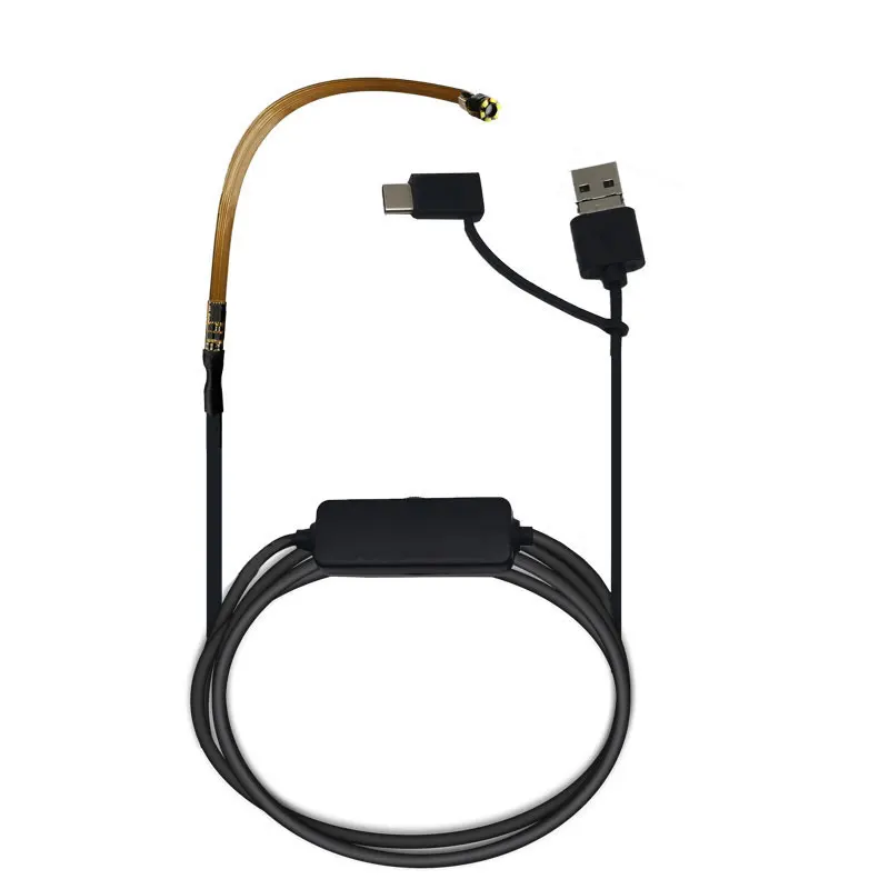 1MP FPC flexible cable endoscope 3-in-1 cable FOV100゜ USB industrial endoscope camera EZ-EN35L-S