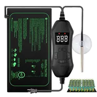 50W EU-US/UK/AU Adjustable Thermostat Seedling Heating Mat Plants Nursery Warm Pad for Indoor Seed Starter Germination Grow Heat