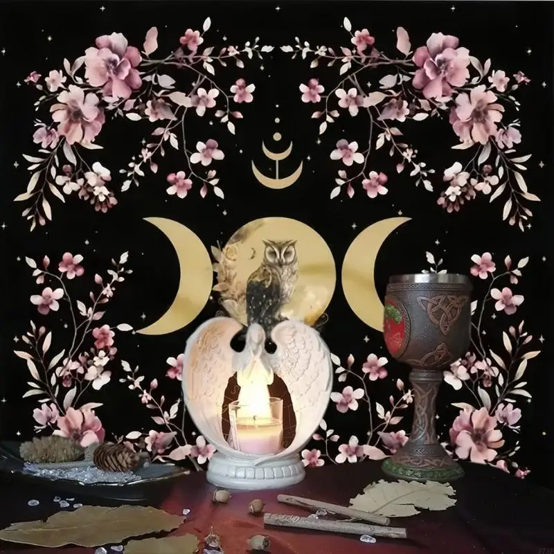 j7jf tarots tablecloth divinations tapestry القمر زهرة نمط التنجيم المائدة المائدة