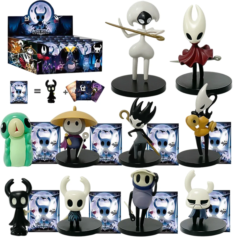 

Набор из 1-24 фигурок Hollow Knight: Коллекционные модели персонажей Hornet/Quirrel из аниме-игры, игрушки-сюрпризы, подарок для детей