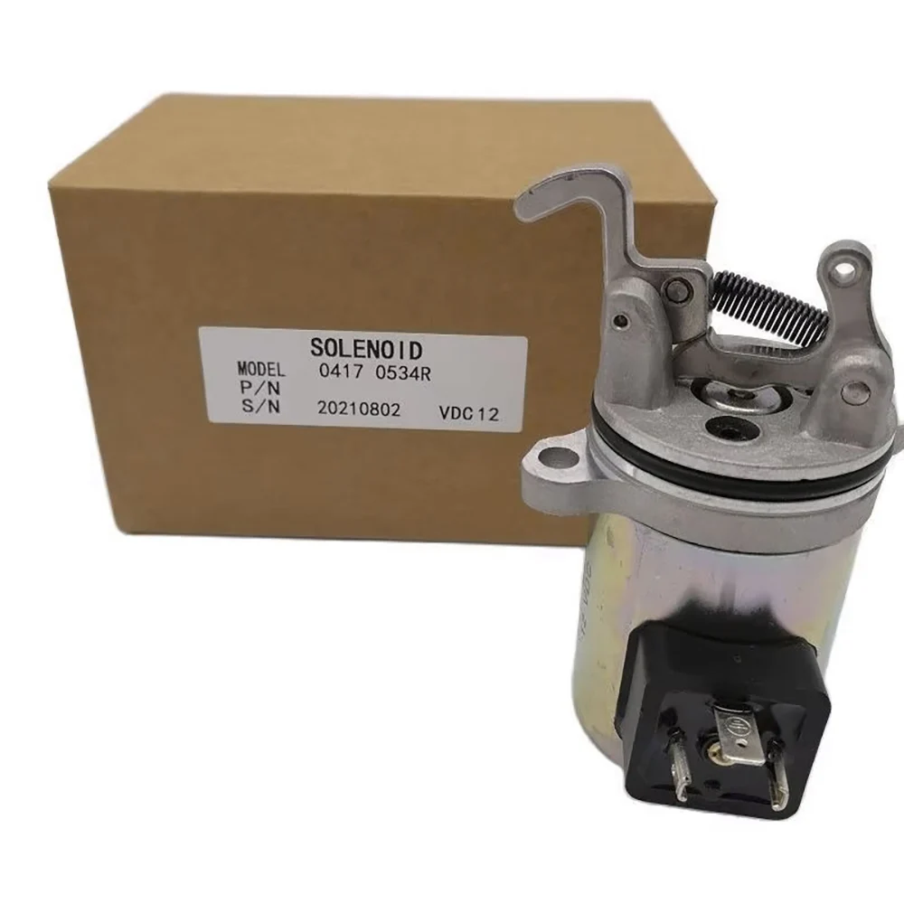 Fuel Off Solenoid Fit for Deutz BF4M1011F Bobcat Skid Steer Loader, 04170534R, 863, 873, 12VDC