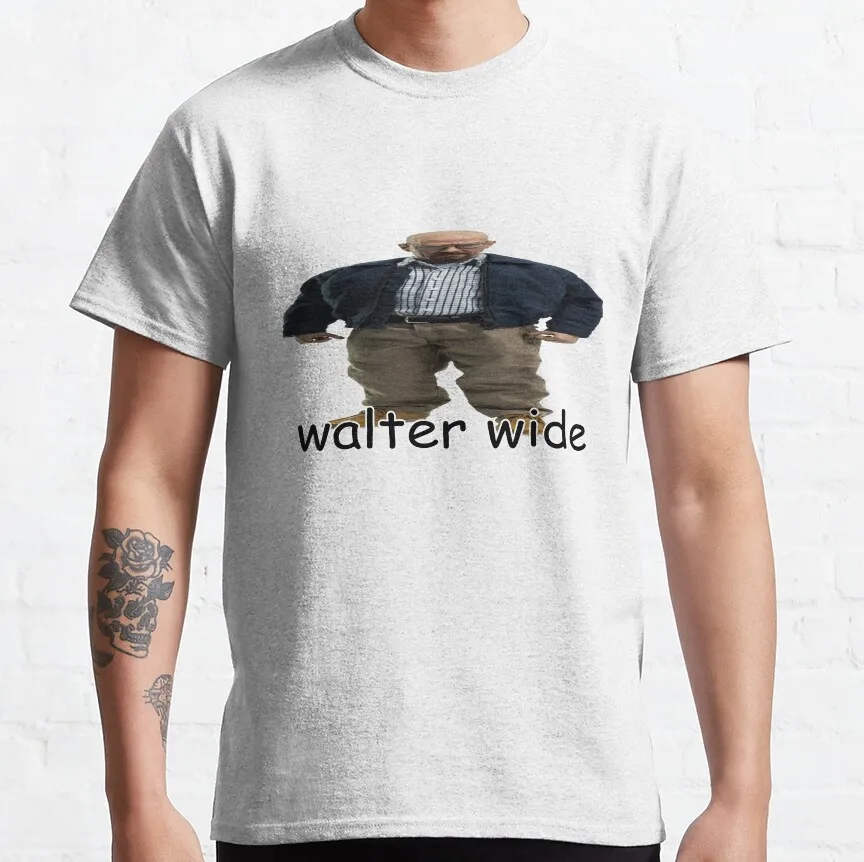 walter wide breaking bad walter white parody T-Shirt shirts graphic tees T-shirt short