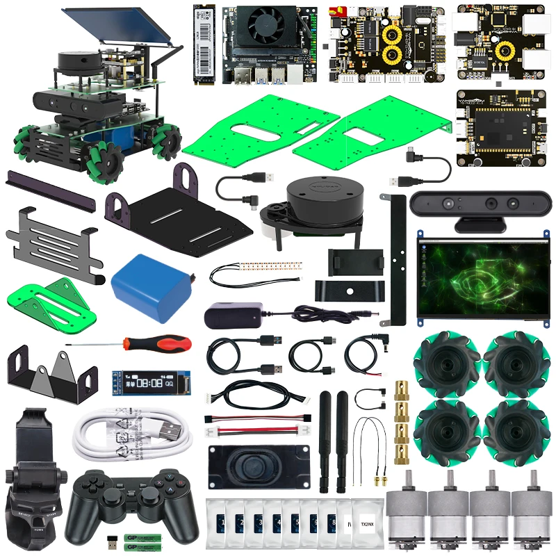 ROSMASTER X3 ROS2 Robot Mecanum Wheel Aluminum Alloy Frame Autopilot Lidar Mapping for Jetson NANO Orin NX Orin NANO RaspberryPi