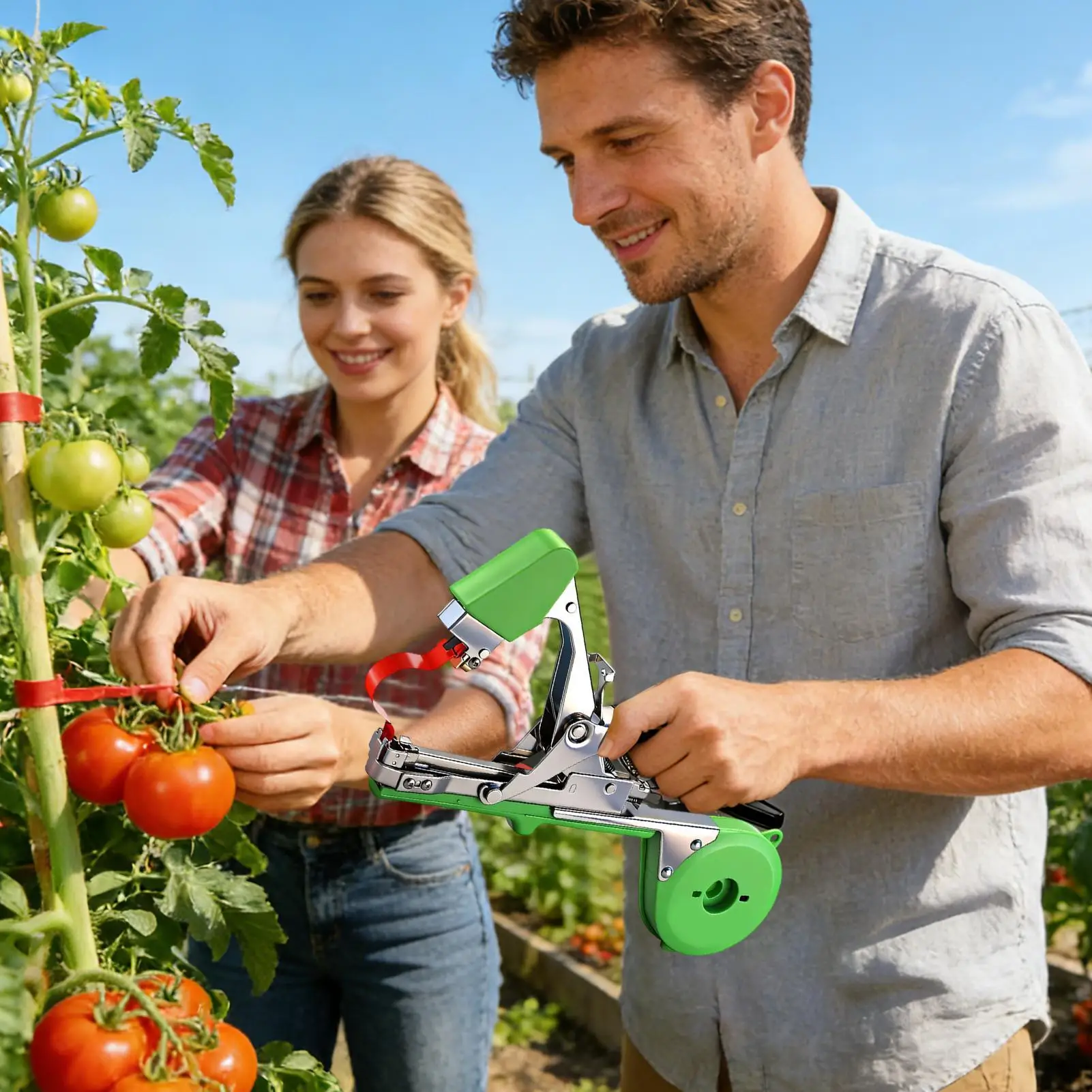 

Vine Tying Machine Handheld Labor Saving Quick Professional Floral Support Binding Machines For Vine Tomato Cucumber Grape