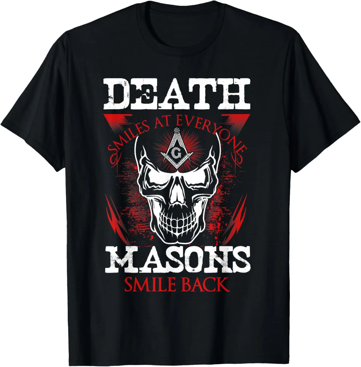 

Футболка Death Smiles At Every Masons с улыбкой на спине