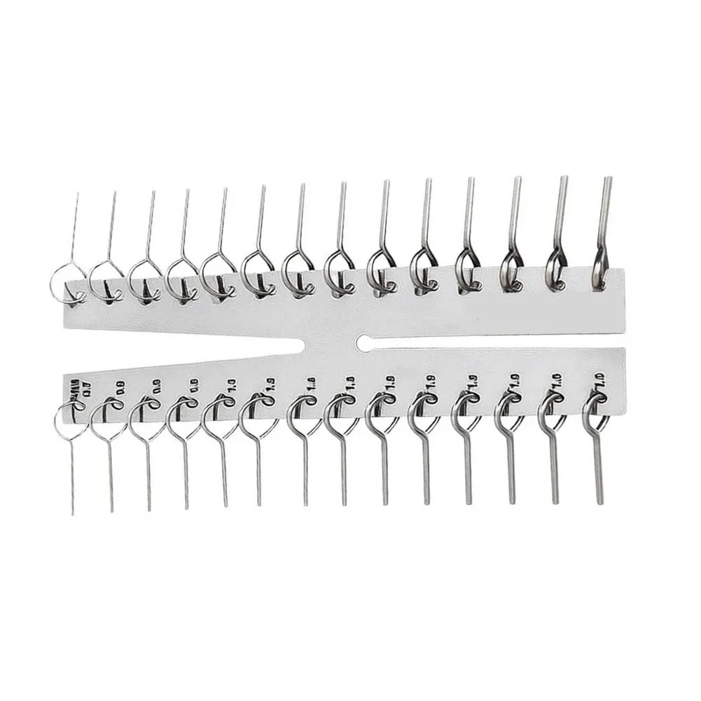 Stainless Steel Capillary Tube Diameter Gauge Metric Pipe Profile Measurement Tool For HVAC Hydraulic Refrigeration