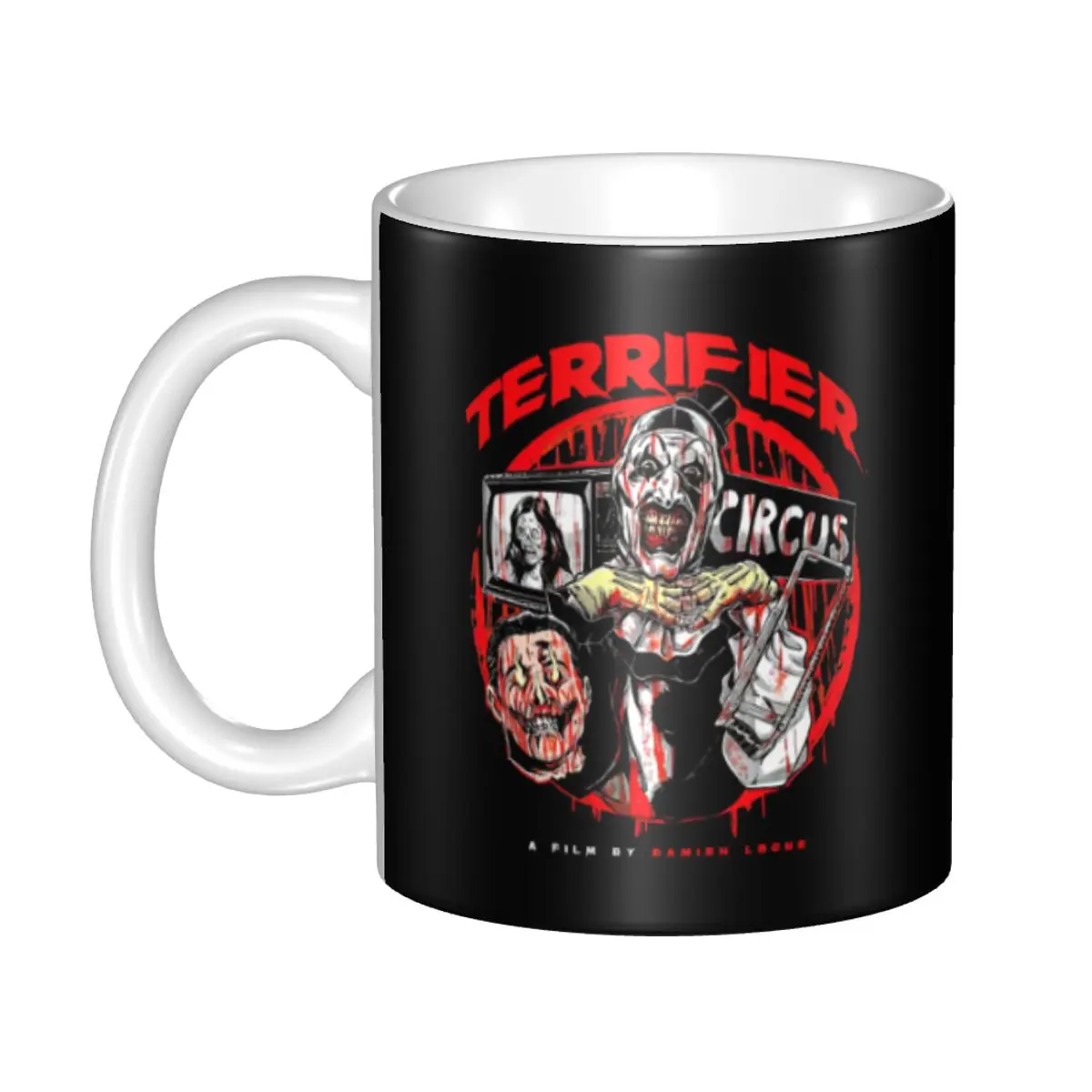 

Terrifiers Halloween Horror Movie Coffee Mugs DIY Personalized Ceramic Mug Cup Creative Gift