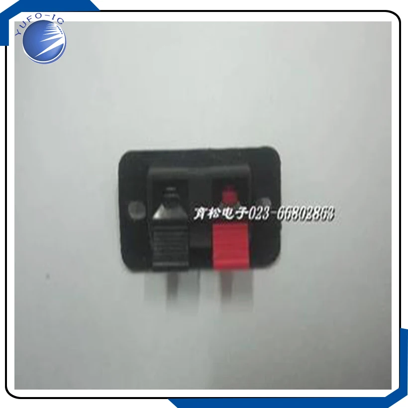 2pcs/LOT  Single row two bit power panel  cable wire  clamp speaker clamp speaker cable clamp cable clamp