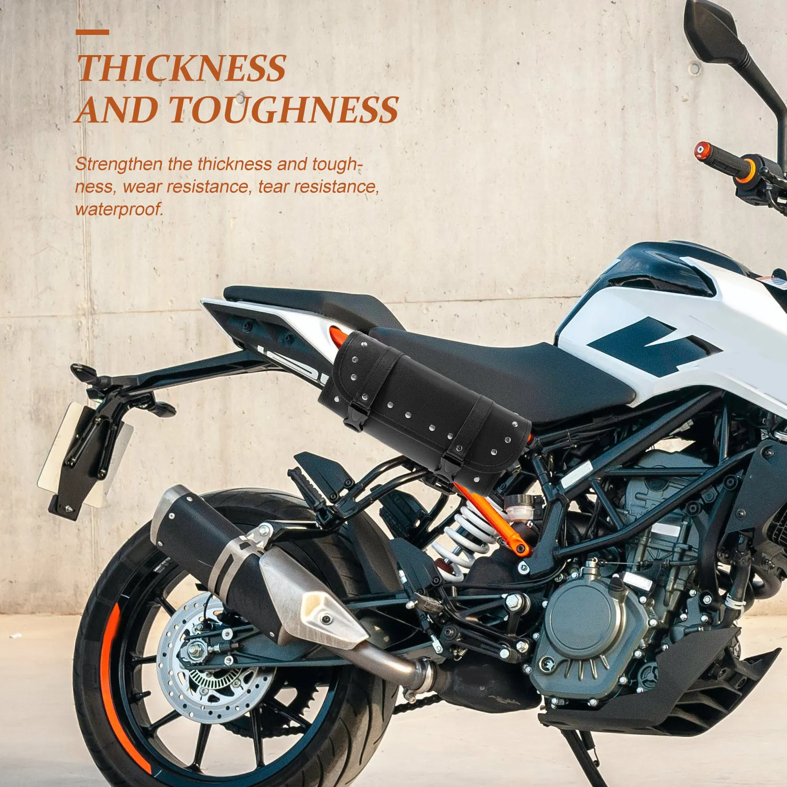 

Motorcycle Front Bag Large Capacity Stylish Motorbike Handlebar Bag Easy Installation Storage Motorcycle Accessories