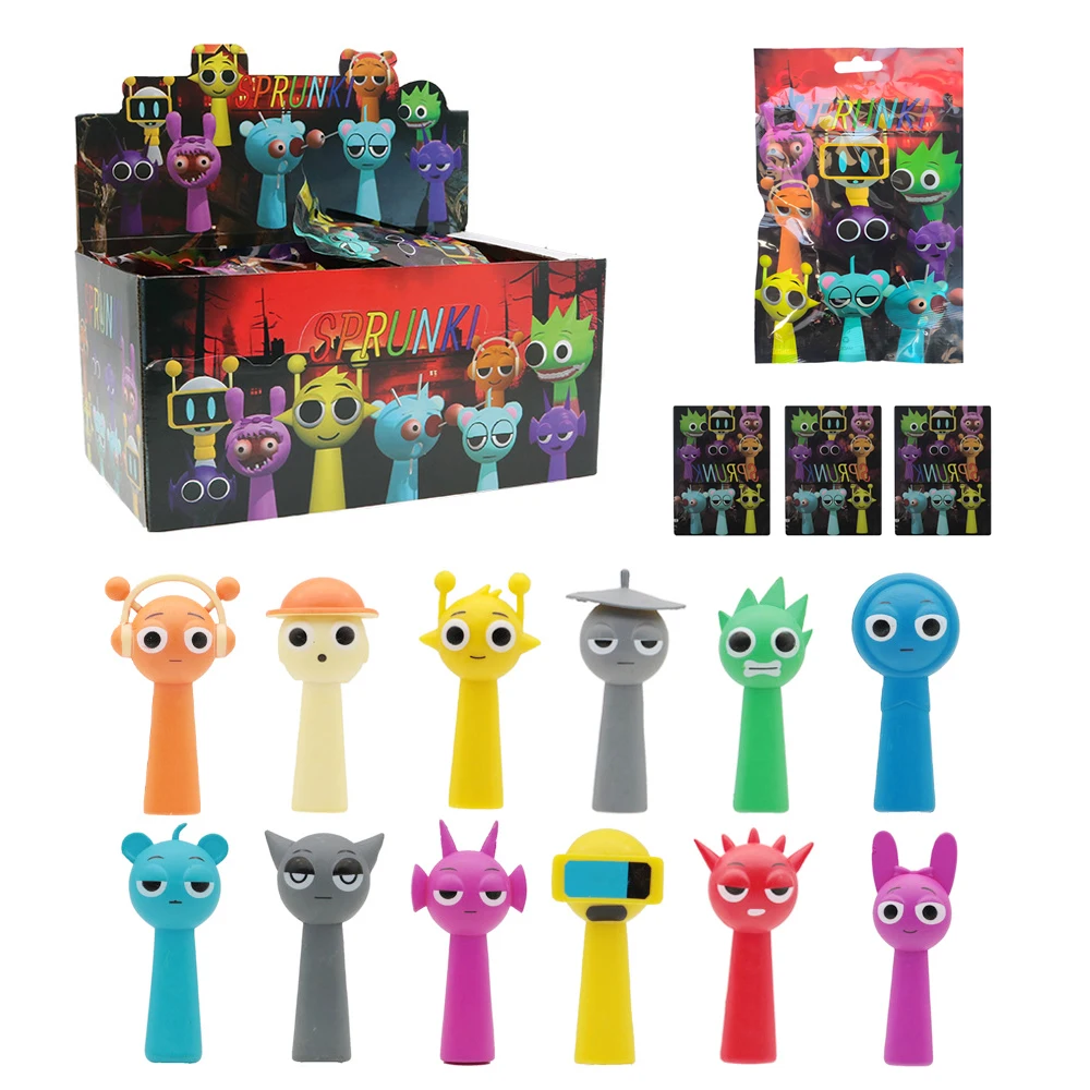 Sprunki Blind Box Figures Toy Sprunki Figurines Incredibox Figures Wenda Oren Jevin Ornament Birthday Christmas Gift