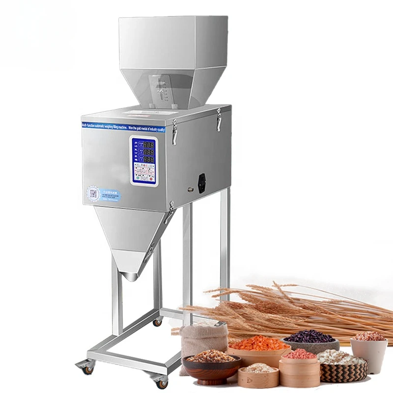 20-999g Good Price Pet Food Semi-automatic Vertical Digital Control Filler Coffee Bean Particle Powder Packaging Filling Machine