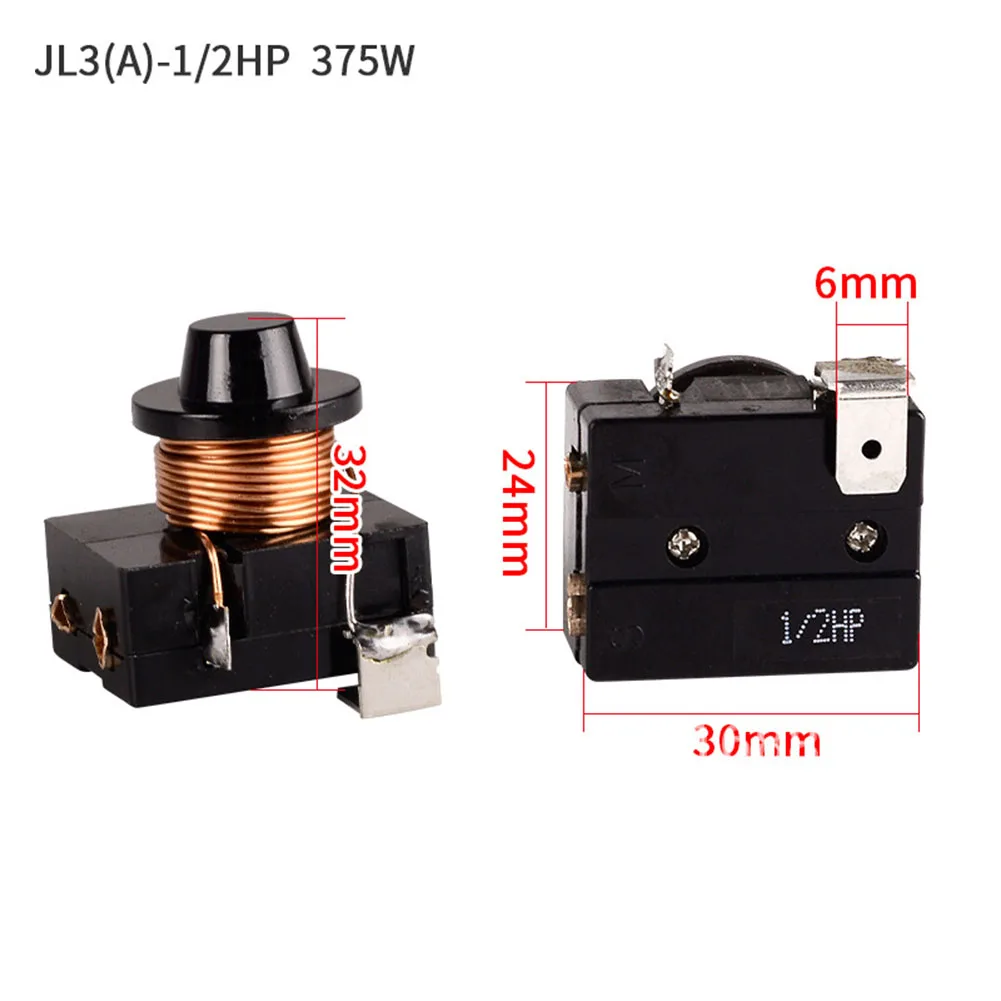 

Compressor Start Relay Refrigerator Starter Easy Installation Screw Type Inserts Controller Compressor Upgrade