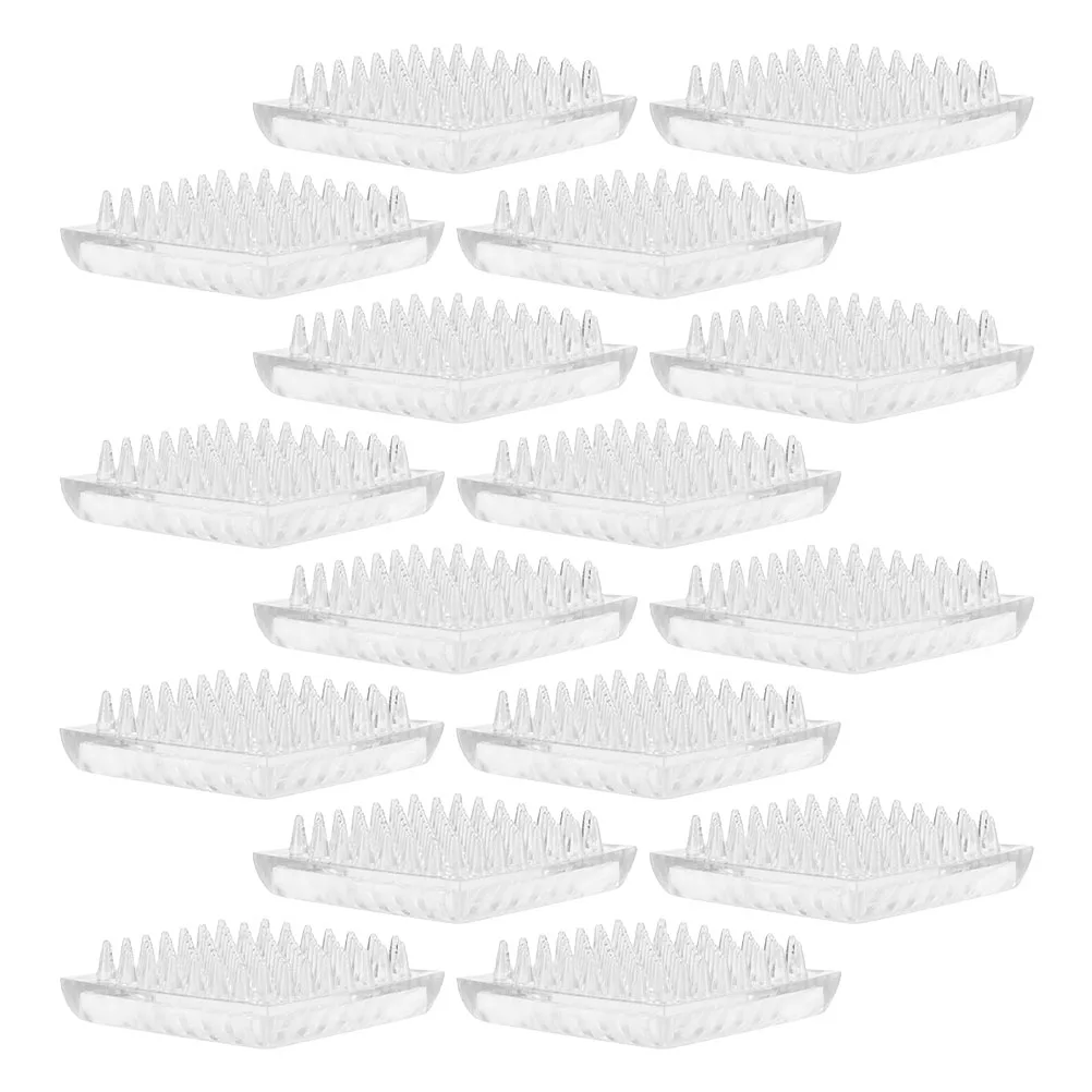 

16pcs Non Slip Transparent Round Furniture Protectors Anti Move Carpet Floor Leg Pads Durable Easy Install Suitable Living