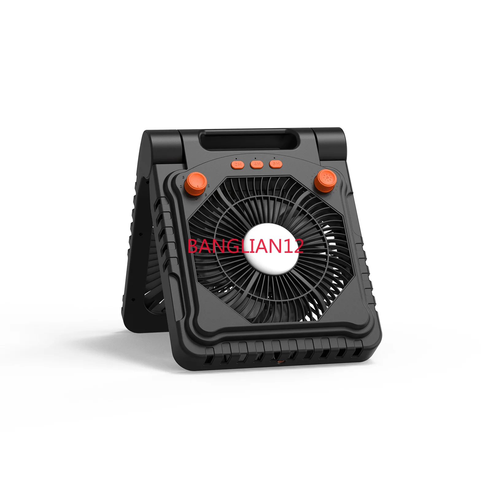 

Camping Fan Light Large Capacity Solar Charging Camping Lighting Desktop Tripod Fan