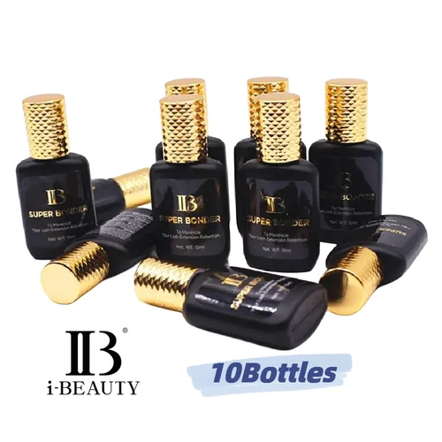 10 Uds 15ML IB SUPER BONDER agente de fijación líquido transparente para extensiones de pestañas pegamento para pestañas ayuda adhesivo para injerto de pestañas