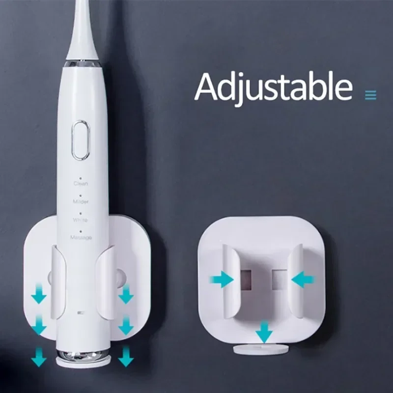 1 Pc Telescopic Gravity-Sensing Electric Toothbrush Holder Wall Hanging Couple Toothbrush Drain Storage Box Bathroom Organizer