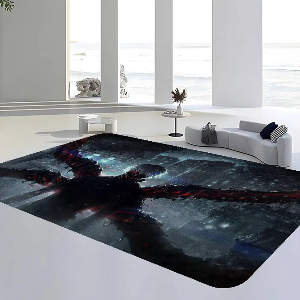 

Коврик для двери «Аниме Токийский гуль», недорогой, противоскользящий, современный, для гостиной, балкона, с принтом, прикроватный