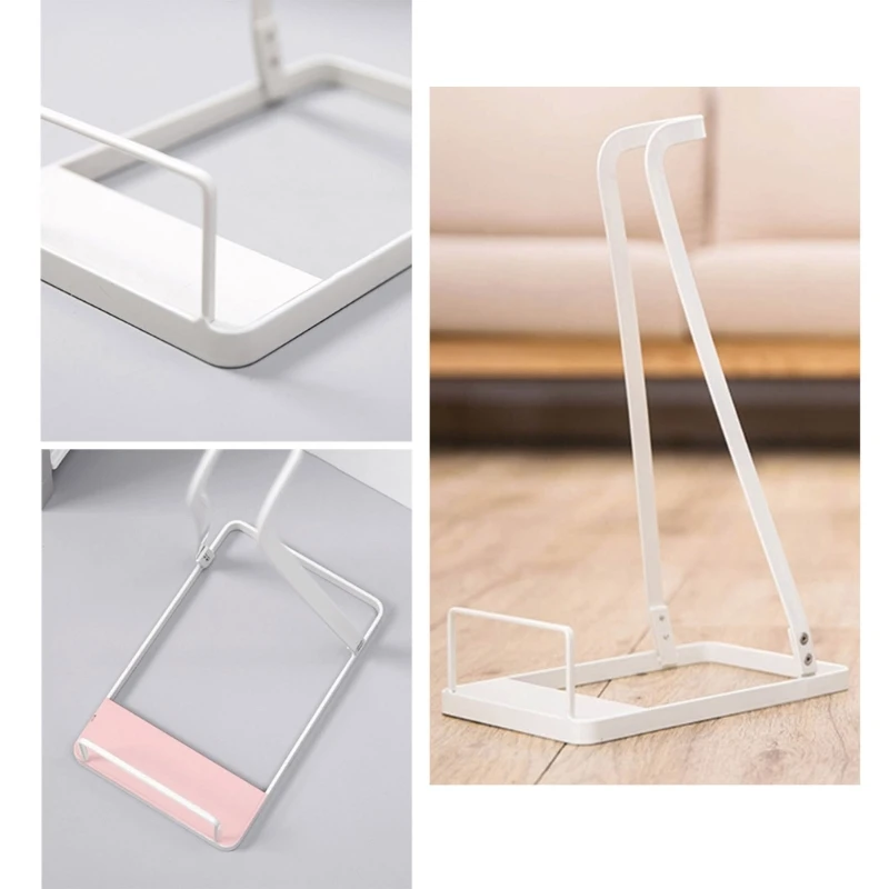 Metal Vacuum Cleaner Bracket Holder Floor Stand Storage Vertical Dust Collector Storage Rack Mop Hanger Kitchen Home Use