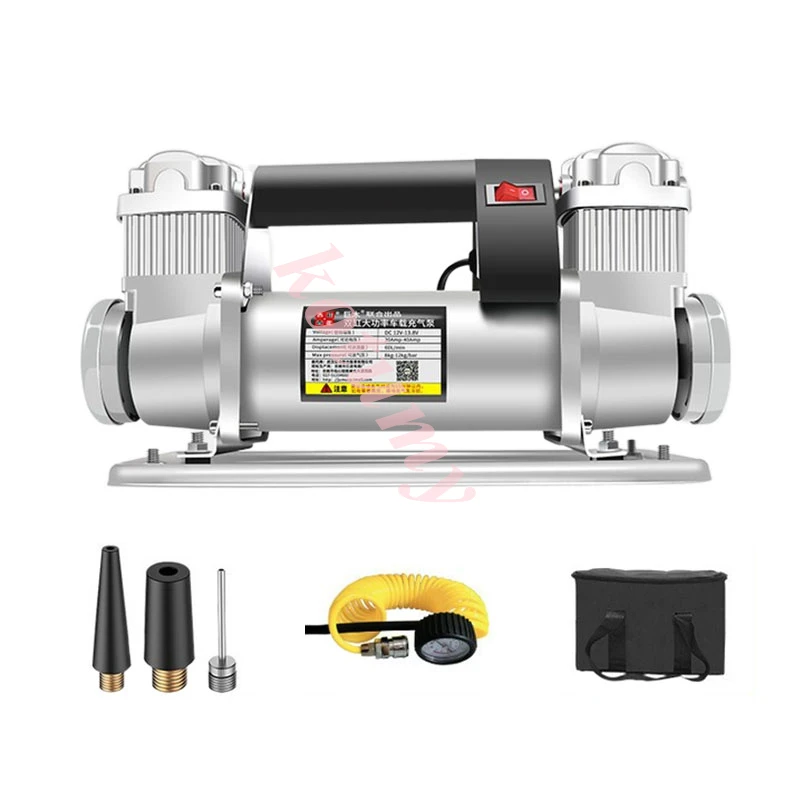 Double-cylinder Car Air Pump High-power Off-road Vehicle SUV Truck Tire Car Air Pump High-pressure 480W Air Compressor