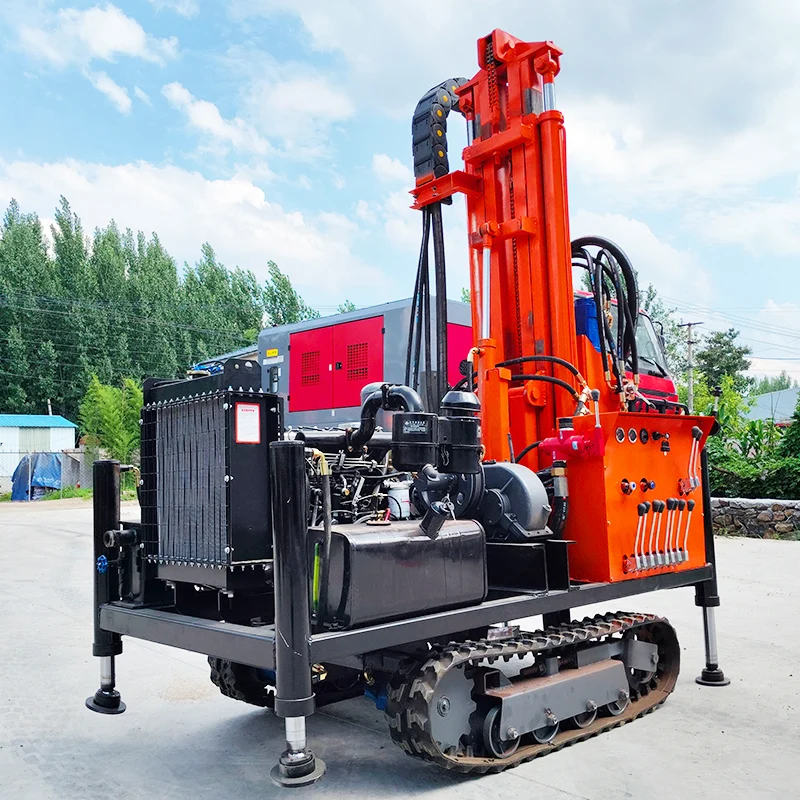 آلة الحفر الزراعية الدوارة الهيدروليكية المخصصة 200 متر جهاز حفر آبار المياه للري عامل جهاز حفر آبار المياه