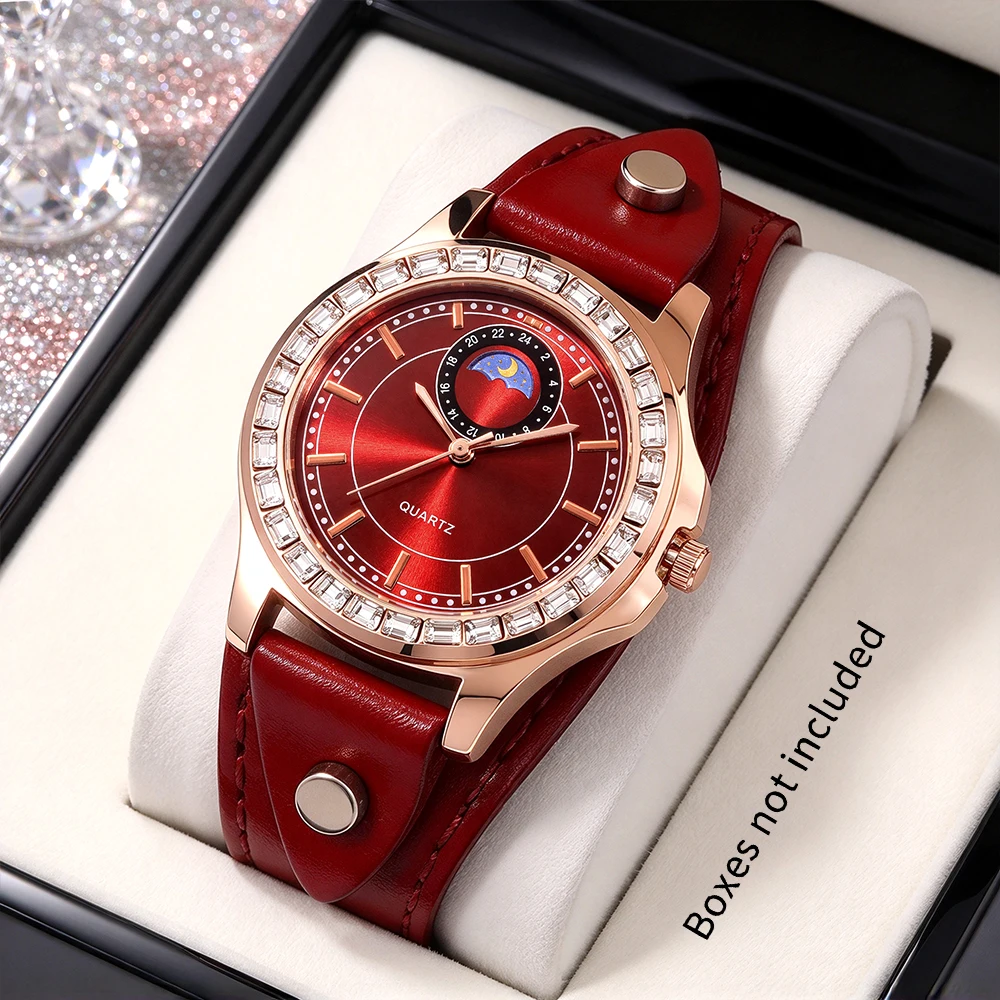 1PCNew Women's Quartz Watch - Gift And Exquisite Combination - Suitable For All Holiday Occasions.(Box Not Included)