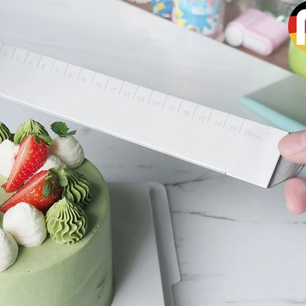 

Thickened Stainless Steel Cake Cream Spatula 9 Inch Baking Scraper for Cake Decorating Kitchen Baking Tool Dessert Making