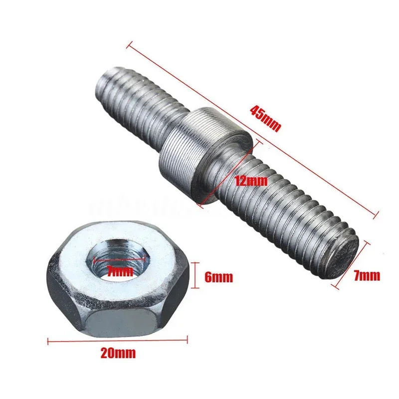 4 Pcs Bar Studs Bar Nuts Set Garden Tools Parts Fit For Stihl 024 026 MS260 028 031 032 Chainsaw Silver