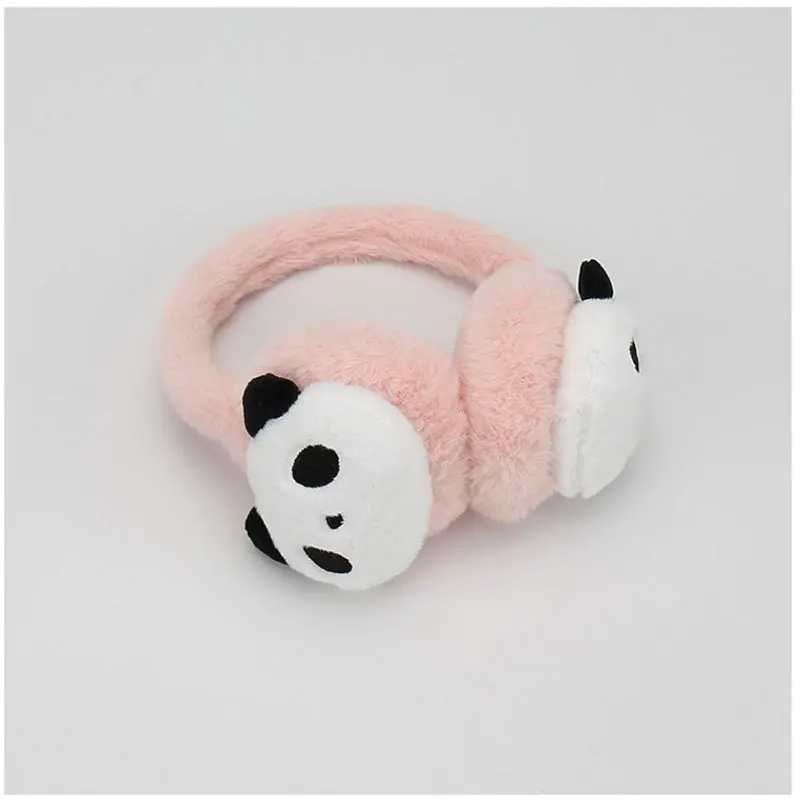 Maikun New Cartoon Children's Plush Fluffy Earmuffs Students Winter Warm Cute Panda Ear Bags