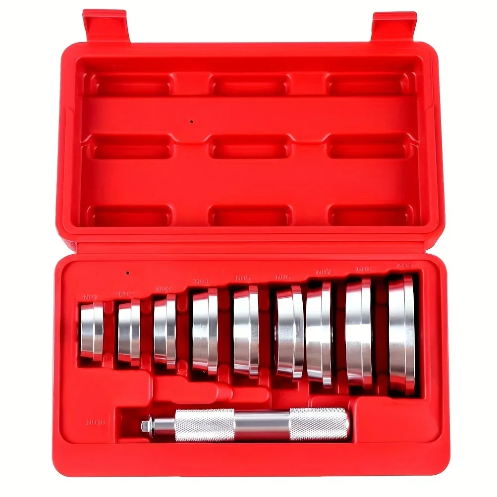 

Комплект драйверов для гонок и уплотнений подшипников, 10 шт., с 9 адаптерами, инструментами для установки оси и подшипников