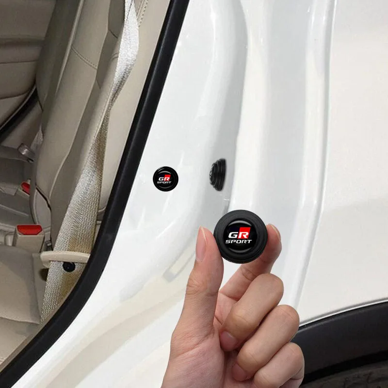 Car Door Shock Stickers Hood Trunk Anti-collision Silicone Adhesive Pads For Toyota Chr Corolla Aygo Yaris Avensis T25 T27 Rav4