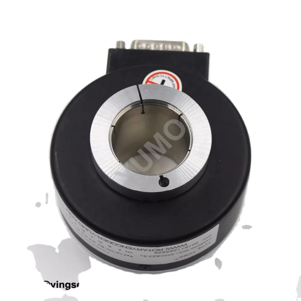 YUMO encoder IHA8030 OD80mm ID30mm 2000PPR Hollow Shaft Incremental Rotary Encoder