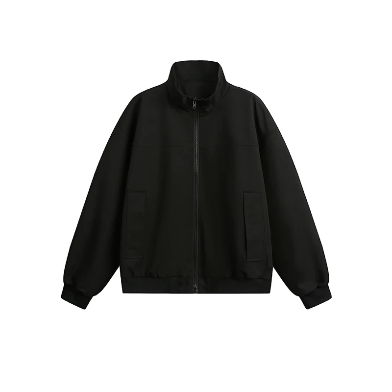 

M-XXXL New Waterproof Zipper Stand Collar Solid Color Jacket Men's Spring/Autumn Long Sleeve Windbreaker Outdoor Casual Coat 3XL