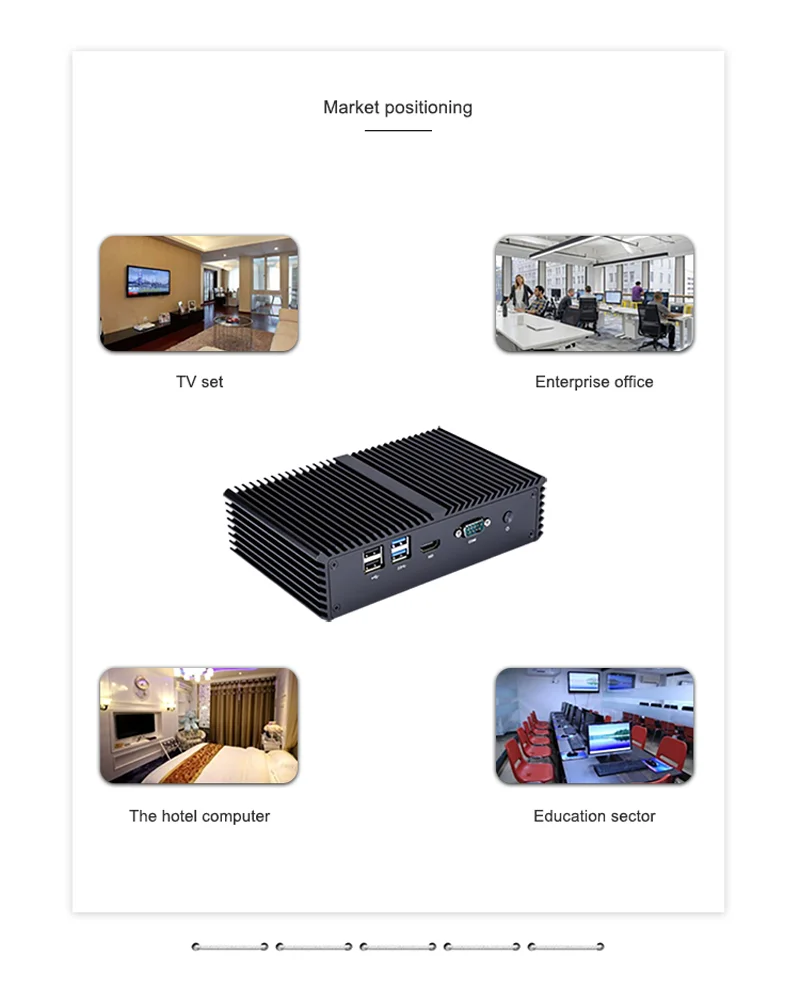 Mini PC 4 x 2.5G LAN Core i5 4200U i3 5005U i7 4500U Windows 10 AES-NI Fanless Desktop Firewall Computer Linux Ubuntu Nettop